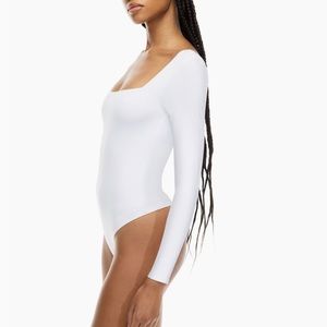 Aritzia Long-sleeve square-neck bodysuit